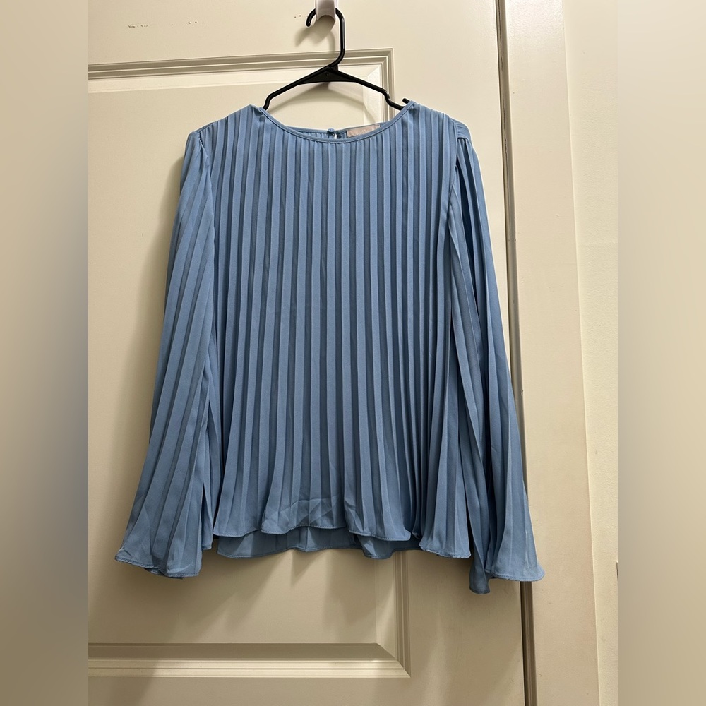 H&M Pleated Blouse, Size Medium